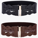 GRACE KARIN Women's Elastic Wide Belts Vintage Stretchy Belt Retro Fashion Cinch Belts for Dresses