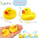 Rubber Ducks Bath Toys 50PCS Mini Ducks Bulk for Kids Baby Shower Decorations Birthday Party Favors Gift Classroom Summer Beach Pool Activity Carnival Game
