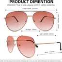 3 Pack Bifocal Reading Sunglasses for Women Men, Aviator Sun Readers Glasses Mirrored Shades UV400 Gradient Pink Night Yellow Clear, +1.0