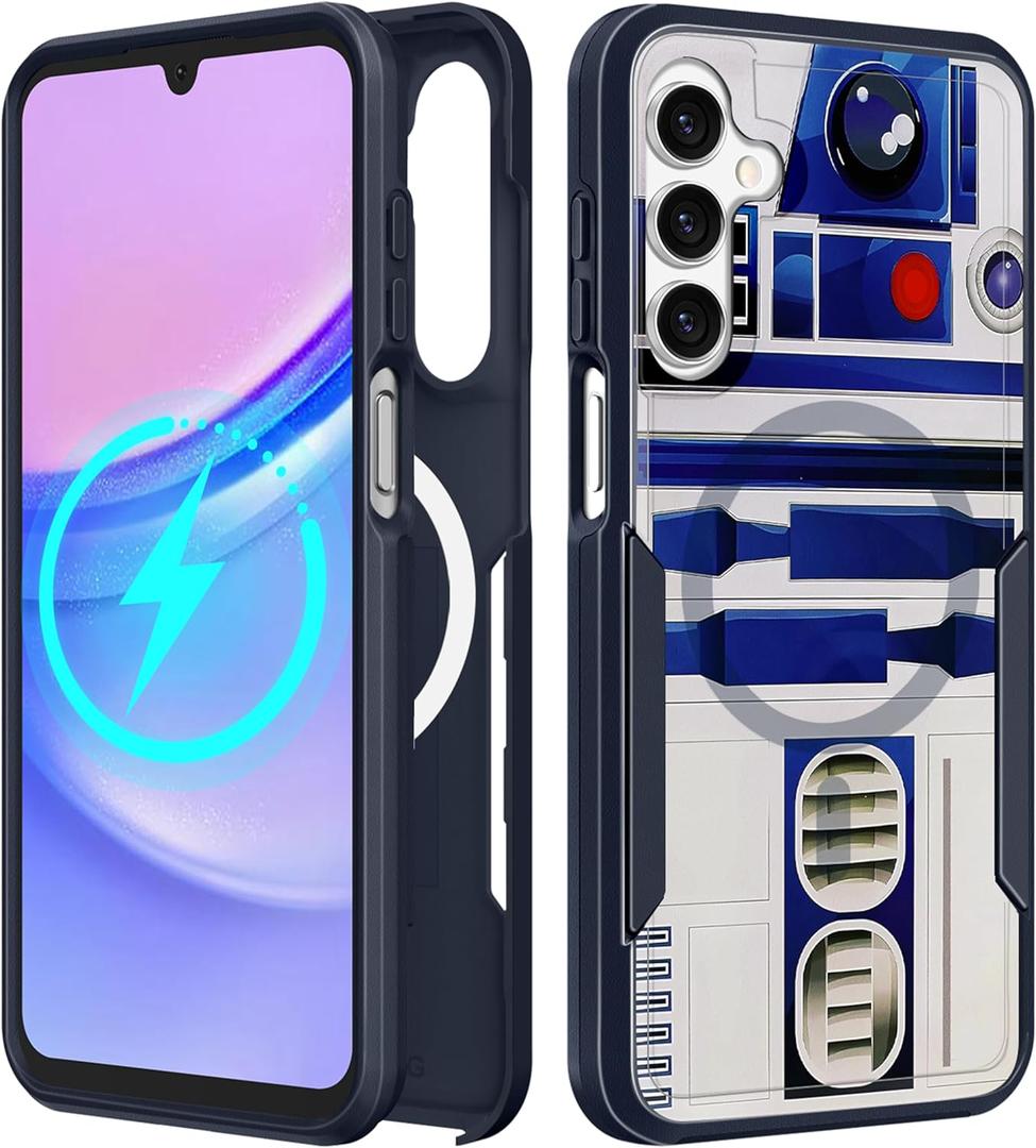 for Samsung Galaxy A14 5G Phone Case - Compatible with MagSafe Women Girls Boys Cute Magnetic Protective Cover Cool Blue Unique Heavy Duty Shockproof Design for Samsung Galaxy A14 5G Cases