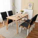 Yonus Waterproof Dining Chair Cover Office Chair Cover Water Resistant Dining Room Chair Cover Kitchen Chair Slipcover Computer Chair Cover with Anti-Slip Buckle (Chocolate, 2PCS)
