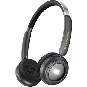 Monster N-Tune MINI 01 Wireless On-Ear Headphones - Bluetooth 6.0 Wireless Headset with Speed Charge, Clear Audio, 50H Playtime, Comfortable & Lightweight Design, Hands-Free Calls (Black)