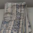 GarveeHome Runner Rugs 2x6 Vintage Printed Hallway Rugs with Non-Slip Backing, Stain-Resistant Oriental Area Rugs, Washable Farmhouse Low Pile Rugs for Kitchen, Laundry, Blue (Denim / Multi)