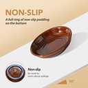 Havniva Elevated Cat Bowls Raised Ceramic Cat Dish Wide Cat Food Bowl Whisker Friendly Anti-Slip with Adjustable Stand, Shallow Pet Food & Water Dish