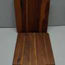 AIDEA Wood Cutting Board Large Charcuterie Board with Handle(17"x11") 2Pack Dark Brown