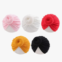 Baby Girl Turban Newborn Beanies Hat 5 Pieces Cotton Infant Girls Headwraps Toddler Kids Hats 0-3 Years