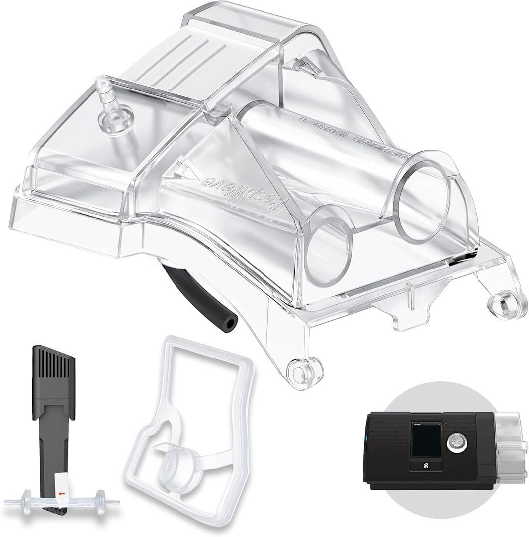 Universal Tubing Adapter for AirSense 10 & AirCurve 10 with Silicone Gasket & 1 Pack Replacement Cartridge Filter Kit for SC 2, Compatible for Cleaner Machines