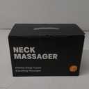 Neck Massager for Pain Relief Deep Tissue, Shiatsu Neck and Back Massager With Heat, Electric Massage Pillow for Shoulder Leg Body Muscle Pain Relief, Gifts For Women Men Mom Dad (Black【with bag】)