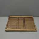 7 x VaeFae Acacia Bed Table Tray, Wooden Breakfast Tray with Folding Legs, Bed Tray for Eating and Laptop, Eating Trays for Bedroom