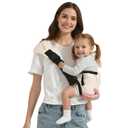 Toddler Carrier Sling Carry for 8-40lbs, Adjustable Baby Carrier Sling One Size Fit All, Hip Seat Newborn Baby Carrier Breathable & Ergonomic Design, Beige Mesh