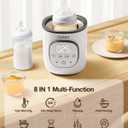 LAREX Bottle Warmer, Fast Baby Bottle Warmer for Breastmilk and Formula, with Timer and Accurate Temp Control, 8 in 1 Baby Milk Warmer BPA Free with Digital Display, Bottle Warmers for All Bottles