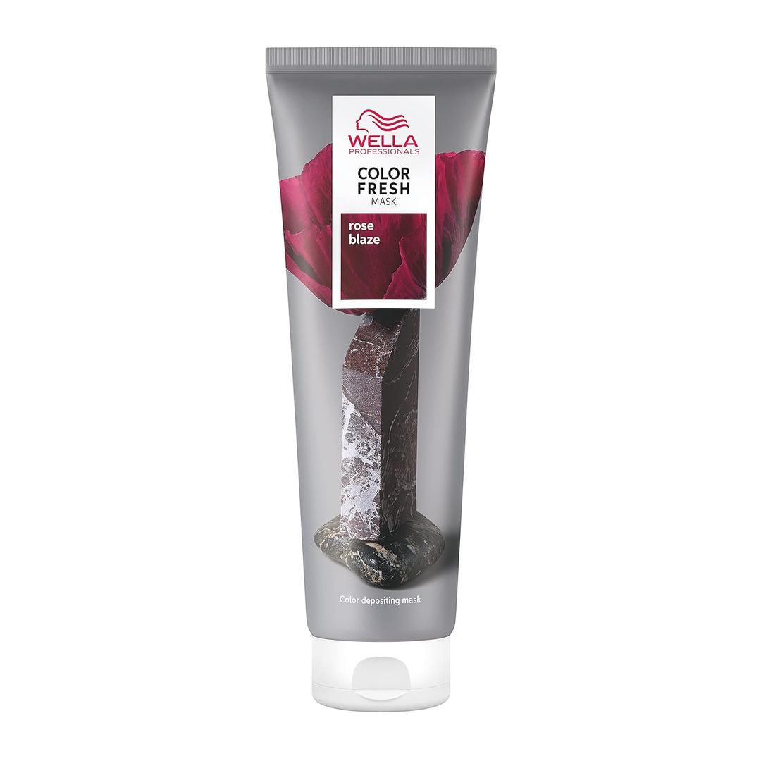 Wella Color Fresh Mask | Color-Depositing Hair Mask for Refreshed Salon Color | Vegan Formula with Avocado Oil for Smooth, Moisturized Results | All Hair Types | Zero Damage | Silicone Free | 5 Fl Oz (Rose Blaze) Wella Color Fresh Mask | Color-Depositing Hair Mask for Refreshed Salon Color | Vegan Formula with Avocado Oil for Smooth, Moisturized Results | All Hair Types | Zero Damage | Silicone Free | 5 Fl Oz (Rose Blaze)