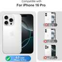 ZIYE Magnetic Case for iPhone 16 Pro 6.3 Inch [Compatible with MagSafe] Hard PC and Soft TPU Case with Cherry Pink Bows Anti-Scratch Shockproof Protection Phone Cover for Women