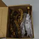 RIXIGOOD Vintage Coat Hooks Wall Mount, Unique Heavy Duty Wall Hooks for Hanging Towel Key Purse Hat Robe Clothes Decorative Hook for Bathroom Shower Closet Entryway Antique Brass 4 Pack