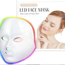 SDKWDH Red Light Mask for Face, 7 Modes Face Mask Light, 850nm Infrared & Red Light Masks, Light Skin Care At Home