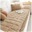 vctops Striped Couch Cover Super Soft Corduroy Sectional Sofa Cover Washable Non Slip Sofa Slipcover Furniture Protector for Kid Dog Pet,1 Piece (Coffee,27"x82")