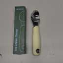 Beneno Heavy Duty Ice Cream Scoop - Upgraded Anti-Fracture Design, Comfortable Grip Long Handle, Effortless Scooping & Dishwasher Safe, Cream