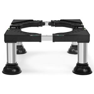 Nefish Mini Fridge Stand Height 7"-8.4" Adjustable Washer and Dryer Stand with 4 Strong Feet Heavy Duty Washing Machine Stand Base Laundry Pedestal Universal Platform for Home 16-24 Inch Appliance