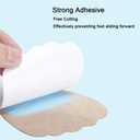4 Count Pigskin High Heel Inserts Women, Cushion Insoles for Dress Shoes Anti-Slip, Adhesive Arch Support Shoe Inserts Shock Absorb, Insoles for Flats Open Toe Shoes No Show, S 5-8