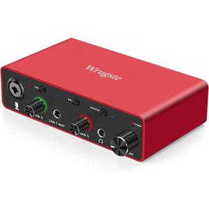 Wrugste USB Audio Interface Solo(24Bit/192kHz)+48V Phantom Power for Computer Recording Podcasting and Streaming Plug and Play Noise-Free Wrugste XLR Audio Interface for PC No Software Included Wrugste USB Audio Interface Solo(24Bit/192kHz)+48V Phantom Power for Computer Recording Podcasting and Streaming Plug and Play Noise-Free Wrugste XLR Audio Interface for PC No Software Included