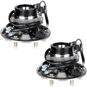 ECCPP Replacement for Pair of 2 New Complete Front Wheel Hub Bearing Assembly 6 Lugs w/ABS for 2004-2008 Chevy GMC 515104 515105