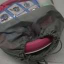 Orzbow Portable Potty Seat for Toddler Travel, Potty Training Toilet for Boys and Girls 18+ Months, Includes Storage Bag and 40pcs Disposable Liners, Travel Toddler Toilet Seat with Splash Guard, Pink