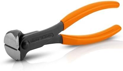 Bates- Nail Puller, 7 Inch, Orange, Nail Remover Tool, Cutting Pliers, Carpenter Tools, Staple Puller, End Cutting Pliers