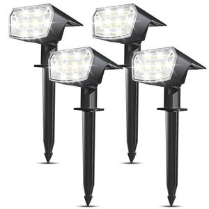 EXTRASTAR Solar Spot Lights [4 Pack/59 LED/4 Modes] Outdoor Waterproof IP65 Solar Powered Security Lights Solar Powered Outside Landscape Walkway Yard Garden Driveway