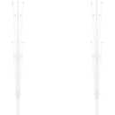 Balloon Column Stand Kit for Floor - Set of 2, Base and Pole,Balloon Tower Backdrop Decoration for Wedding, Birthday Party, or Bachelorette Parties (Balloons not included) (White)
