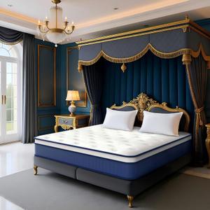 Full Size Mattress 75 * 54 * 12 Inches Soft and Breathable Cotton Ergonomic Design Individually Pocketed Reinforced Springs All Around Quiet Sleep