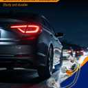2 Pcs Tail Light Lamp Wiring Harness Socket Holde with 16 Bulbs Fit for Sonata 2011 2012 2013 2014 Replece 92450-3Q000