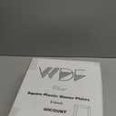 WDF 60PCS Clear Plastic Plates-9.5inch Square Disposable Plates - Premium Square Plastic Dinner Plates-Clear Dinner Plates Perfect for Wedding & Parties