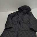 Imily Bela Womens Long Quilted Jackets Zip Up Hooded Drawstring Waist Coats with Pockets, Medium