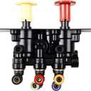 801631 MV-3 Dash Air Brake Control Valve, 3/8" PTC Ports - 5013293 MV3 Trailer Parking Brake Valve Compatible with Bendix BX801631, Freightliner BW5013293, Volvo BW801631