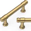 Amerdeco 10 Pack Champagne Bronze Cabinet Pulls 3 Inch(76mm) Hole Center Heavy Duty Solid Kitchen Cabinet Handles Drawer Pulls ZH0090