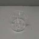 Drinks Packet Organizer, Lazy Susan Rotating Storage, Clear Flavor Packet Holder, 4 Compartments, Transparent, 360 Rotation