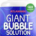 Giant Bubble Solution | Giant Bubble Wand | 100% Kids Safe Refill Solution Powder for All Bubble Toys, Wands and Outdoor Family Fun, Makes 1792 OZ - 14 Gallons