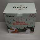 GVDV 8FT Inflatable Christmas Tree with Gingerbread Man Clearance,Giant Outdoor Christmas Inflatables Decoration with Bright LED Lights,Fast Blow Up Christmas Lawn Inflatables with Stakes & Sandbags