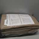 Pinch Pleated Blackout Curtains 102 Inches Long, Linen Blend, 100% Blackout Drapes with 20 Hooks, Ideal for Bedroom and Living Room, 40" W x 102" L (Pack of 2), Tawny Brown