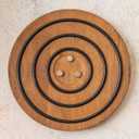 Magnetic Wooden Trivet for Hot Pots and Pans  A Heat Resistant Magnetic Pot Holder Made from Natural Wood, Rustic Tabletop Protector for Kitchen and Dining