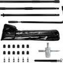 Spare Tire Removal Tool Kit Tire Lug Wrench Handle Replacement Set Fit For Chevrolet Colorado Chevy Hummer H3 Gmc Canyon (19mm)