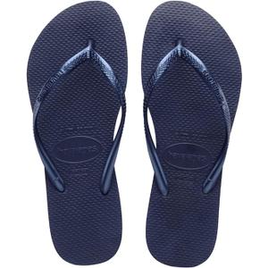 Havaianas Women's Slim Flip Flop,Navy Blue,35/36 BR/5-6 M US