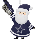 Hallmark NFL San Francisco 49ers Santa Fan Christmas Ornament, Gifts for Sports Fans