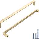 10 Pack 8-13/16 Inch(224mm) Kitchen Cabinet Handles Brushed Gold Cabinet Pulls Kitchen Cabinet Hardware Drawer Pulls for Dresser Cupboard Wardrobe