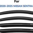 Window Visors Rain Guards for 2020-2025 Nissan Sentra, Out-Channel Window Vent Wind Deflectors Visors Shades for 20-25 Sentra
