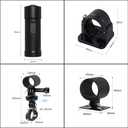 VSYSTO Bike Camera, WiFi Helmet Camera for Motorcycle Bike, Remote Control, 2K Waterproof WDR 170 Super Wide Angle Night Vision SONYIMX335 Lens Portable Bicycle Dash Cam, Loop Recording, G-Sensor