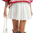 Womens Striped Polo T-Shirts Oversized Short Sleeve Top Cotton Color Block Loose Basic Tee Casual Tunics Summer Spring Tops (Red, M)