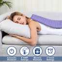 33"X17" Electric Heating pad with 6 Heat Settings, Auto Shut Off, Dry Electric Heating for Back Neck Knee Arms Legs Shoulder Heat Pads for Christmas Birthday Father's Day Mother's Day (Light Purple)