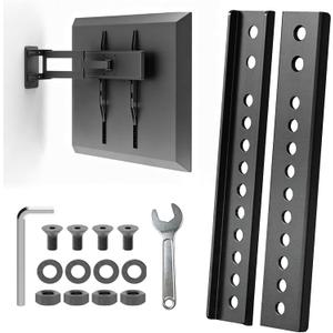 Vertical VESA Extender Plate Bracket Kit, Heavy Duty Steel TV Mount Extension for Lowering Screen Height, Fits Ceiling & Wall Mounts, 100 LBS Capacity, 2 PCS
