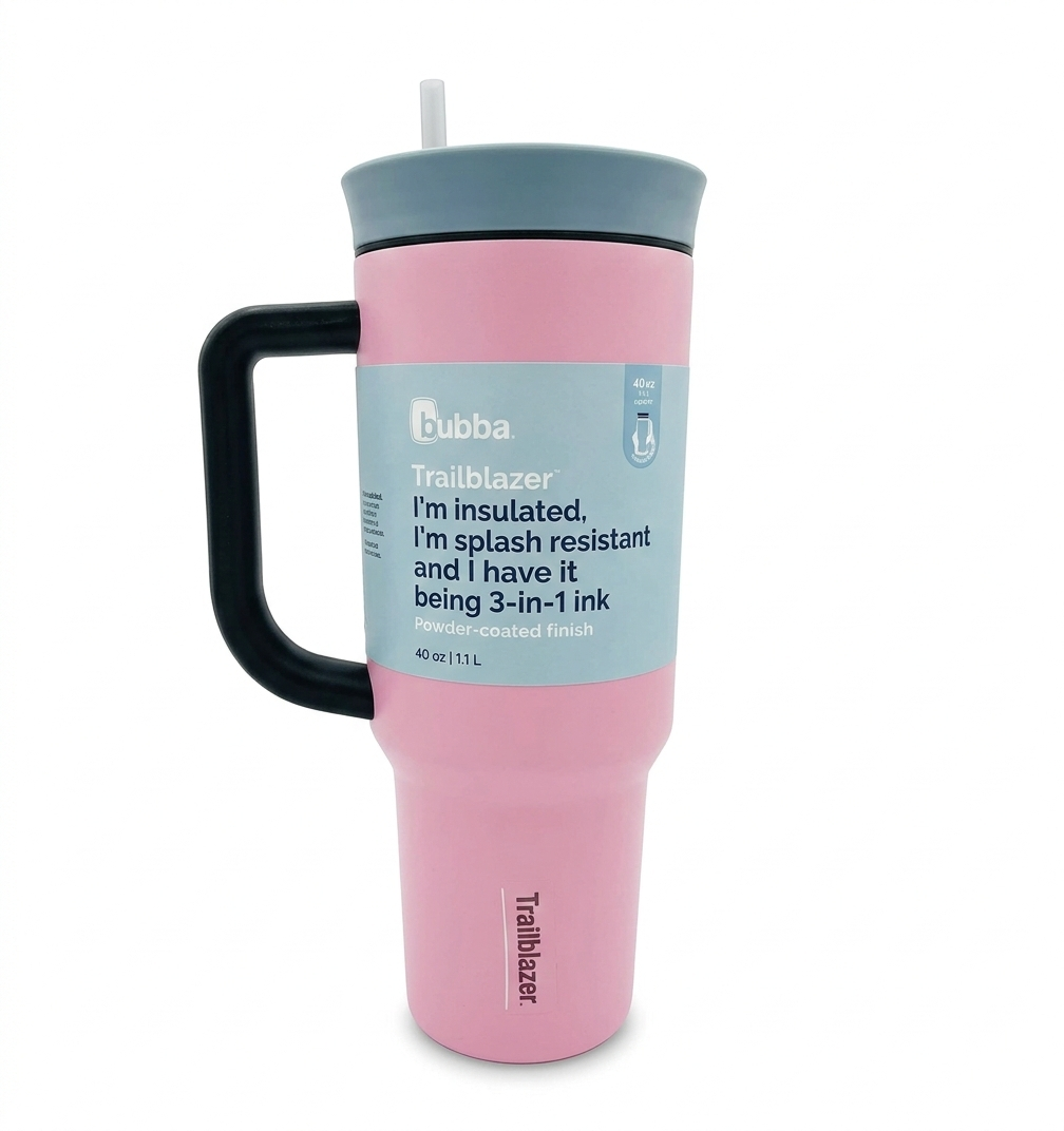 Owala® 40 oz Travel Tumbler SS Pink Skies